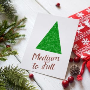 Medium To Full Real Christmas Tree
